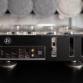 fis Audio PC Alu Rückblende für HDPLEX H5 Chassis