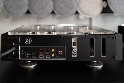 fis Audio PC Alu Rückblende für HDPLEX H5 Chassis